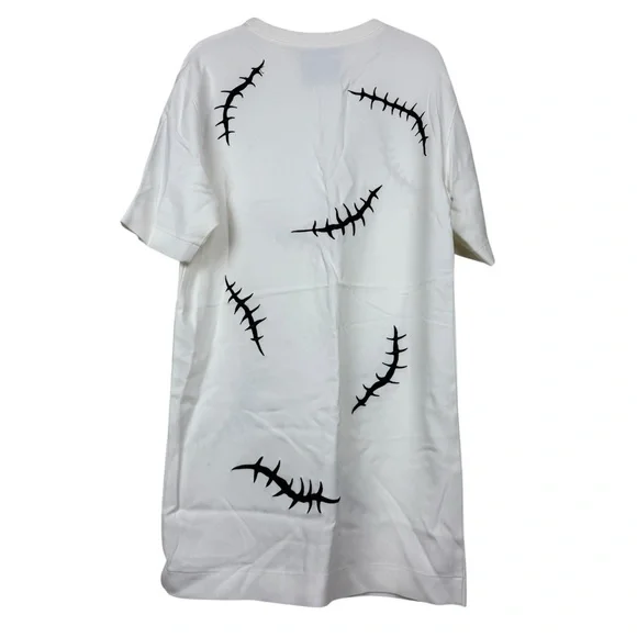 Moschino 2020 Halloween Scar Embroidered T-Shirt Dress